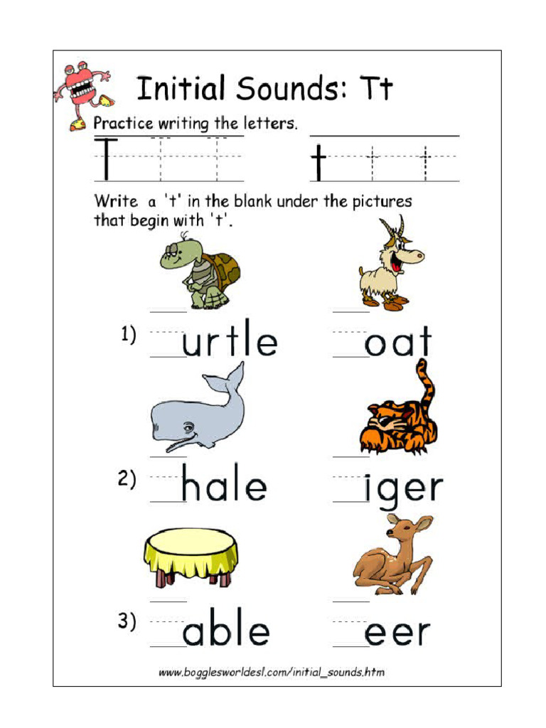 Initial Sound TT | PDF