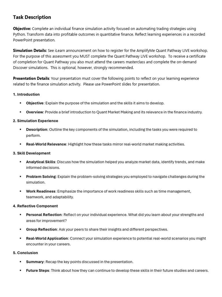 Assessment 1 Instructions 2025S1 | PDF | Simulation | Cognitive Science