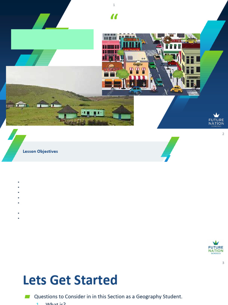 Week 1-2 - Rural Settlements - Site - Situation and Classification of ...
