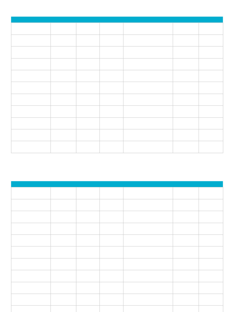 Wave Completion Table | PDF