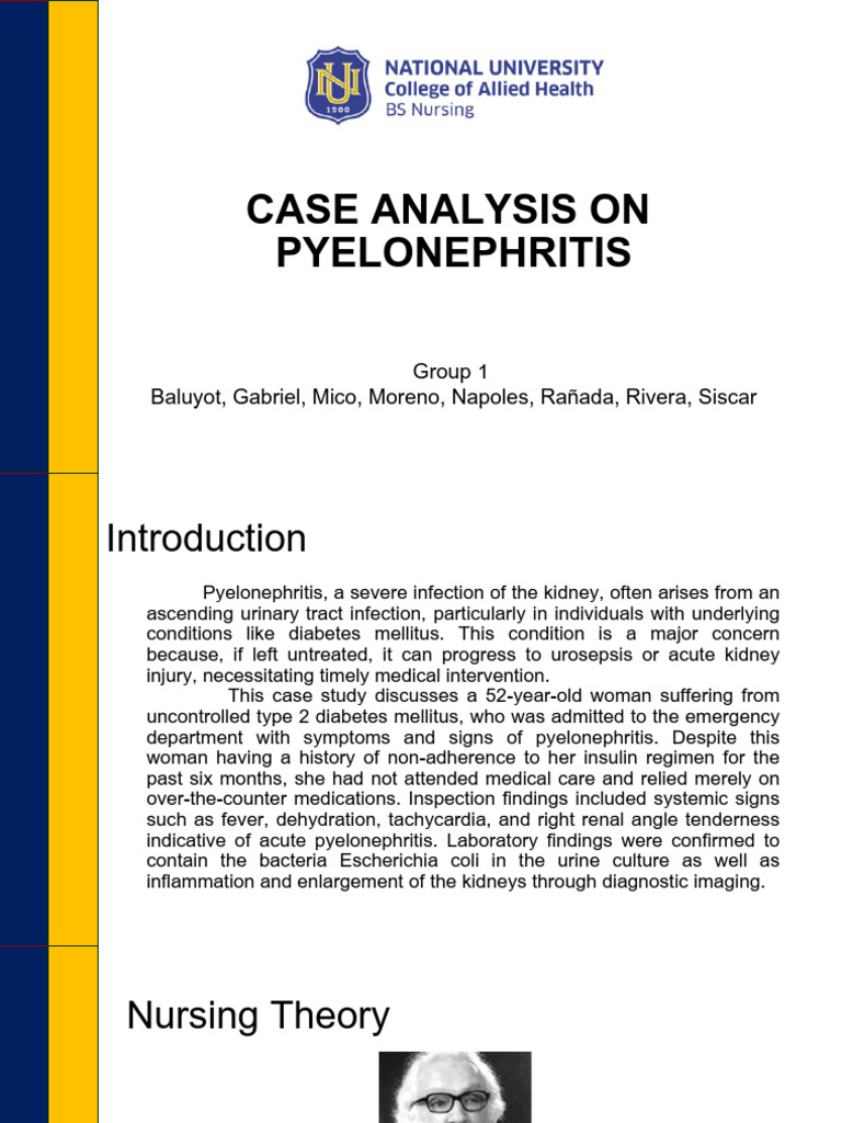 Case Analysis - Pyelonephritis | PDF | Kidney | Urinary Tract Infection