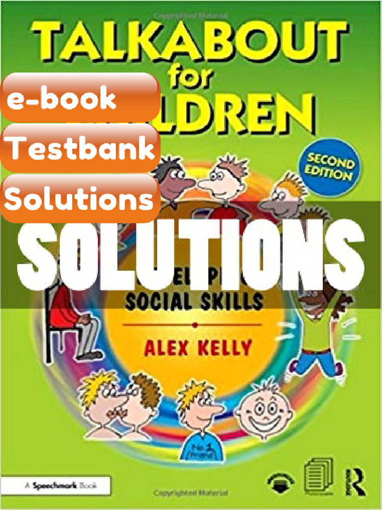 Testbank Talkabout for Children 2 Developing Social Skills 2 Ed Kelly ...