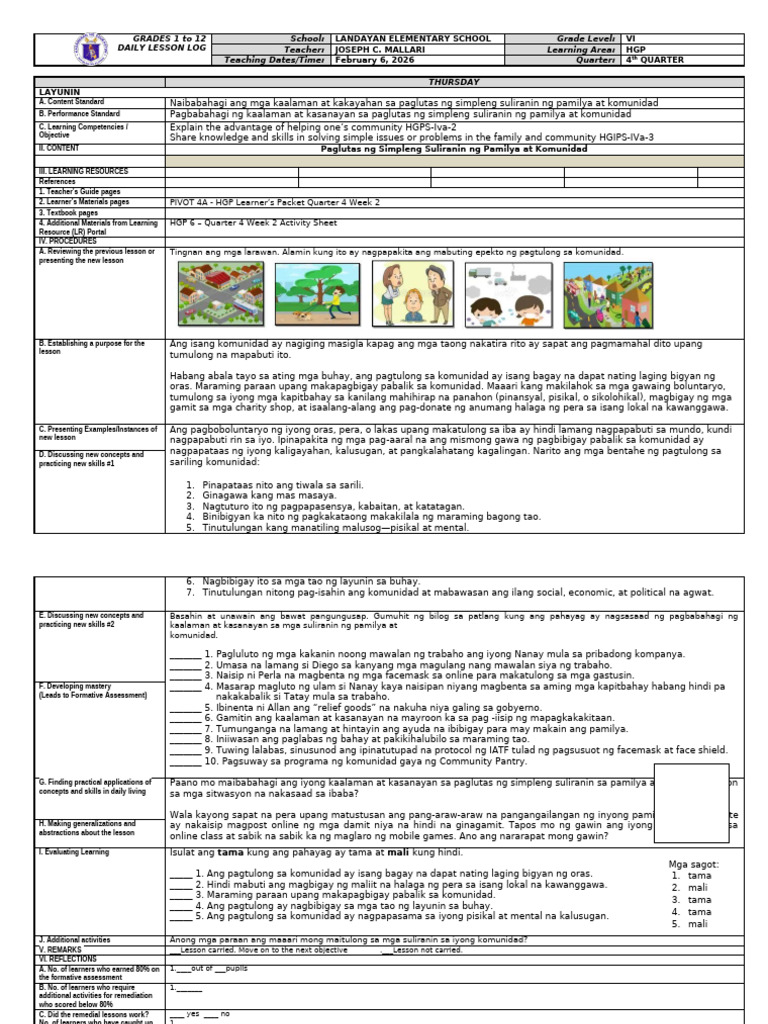 HGP Q4W2 | PDF