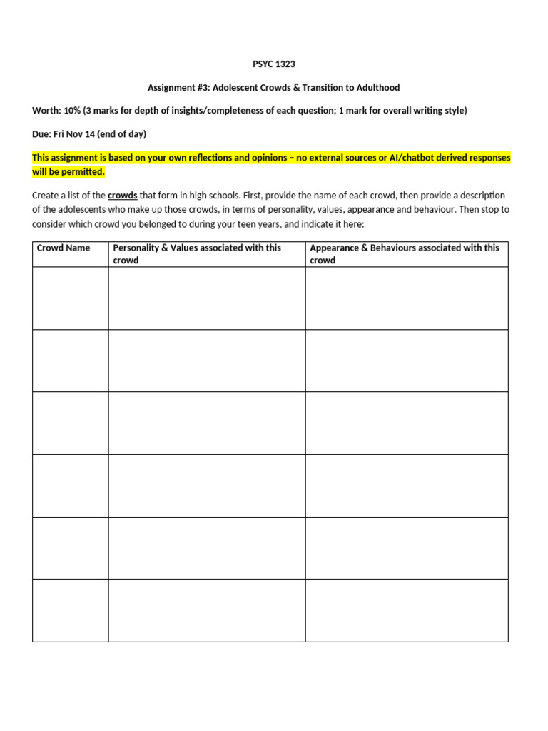 Assignment 3 | PDF