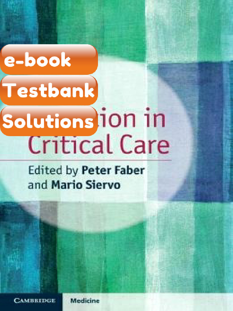 Ebook & Testbank Nutrition in Critical Care | PDF | Intensive Care ...