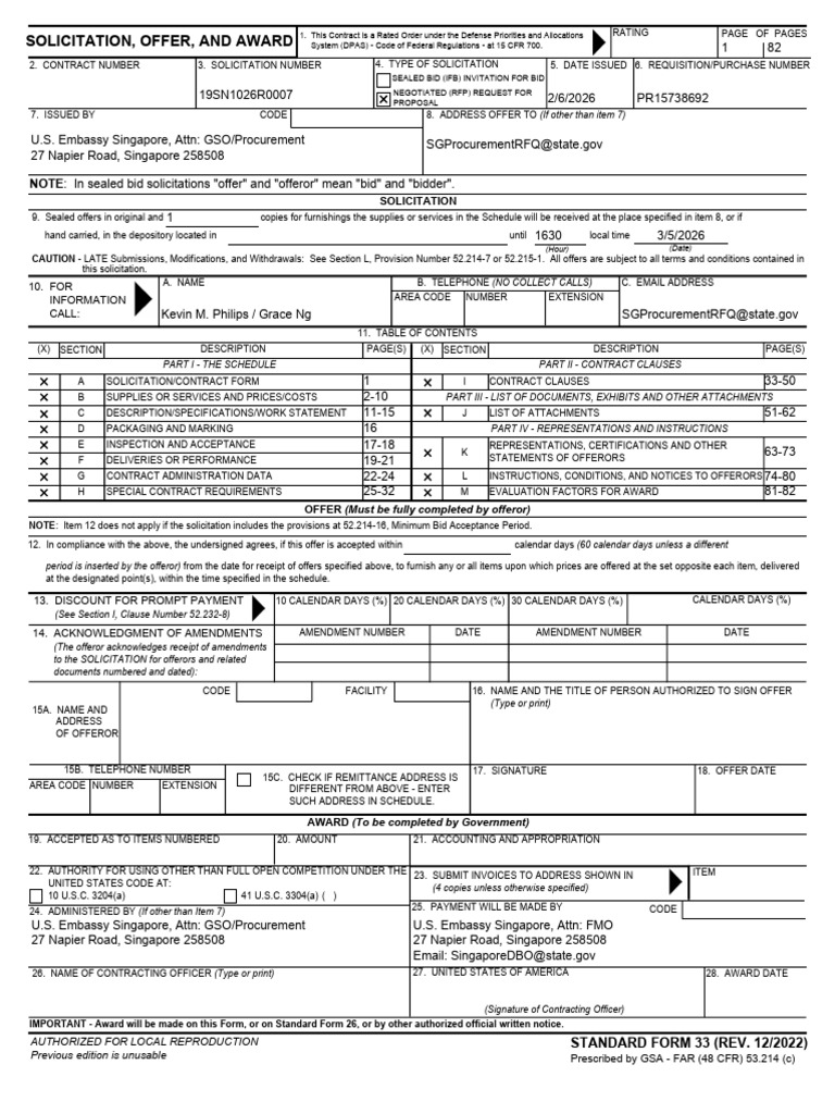 19SN1026R0007+ +Solicitation | PDF | Offer And Acceptance | Complaint