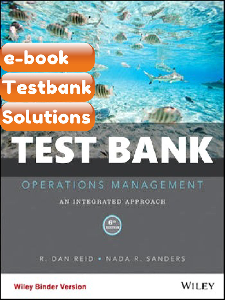 Testbank Operations Management 6 Ed Reid Fast Download | PDF ...