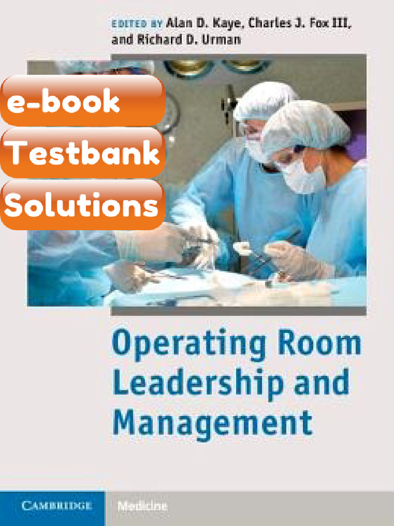 eBook & Testbank Operating Room Leadership and Management | PDF ...