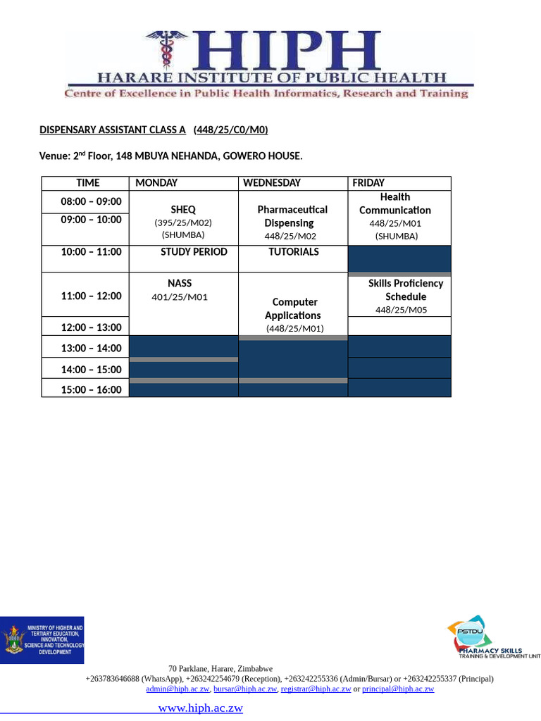 2026 1st Semester Timetable Draft 1 | PDF | Health Care