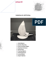 Guidelines For Making 3D Files Printable