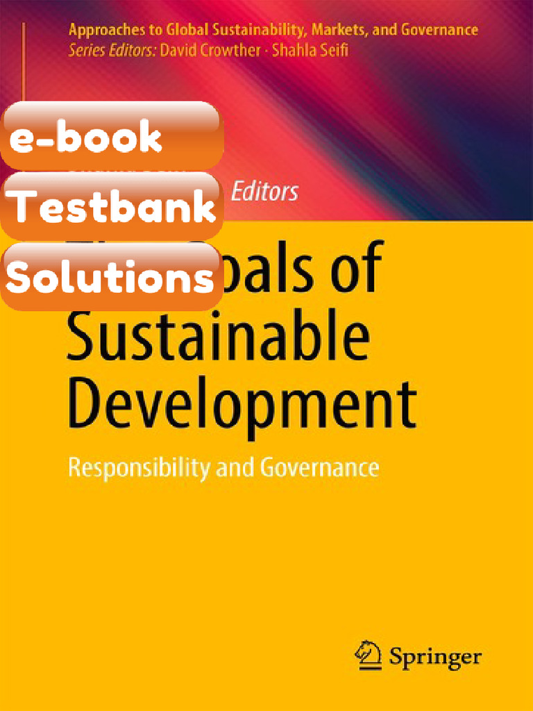 The Goals of Sustainable Development Responsibility and Governance ...
