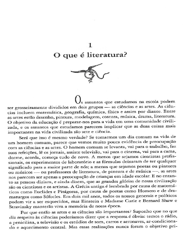 BURGESS o Que É Literatura (Excerto) | PDF