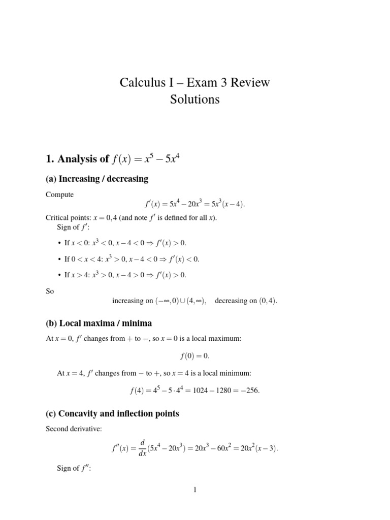 Exam 3 Review | PDF | Mathematical Concepts | Calculus