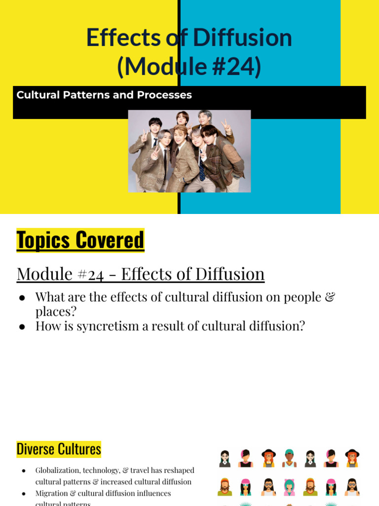 Unit 3 - Module #24 - Effects of Diffusion | PDF | Cultural ...