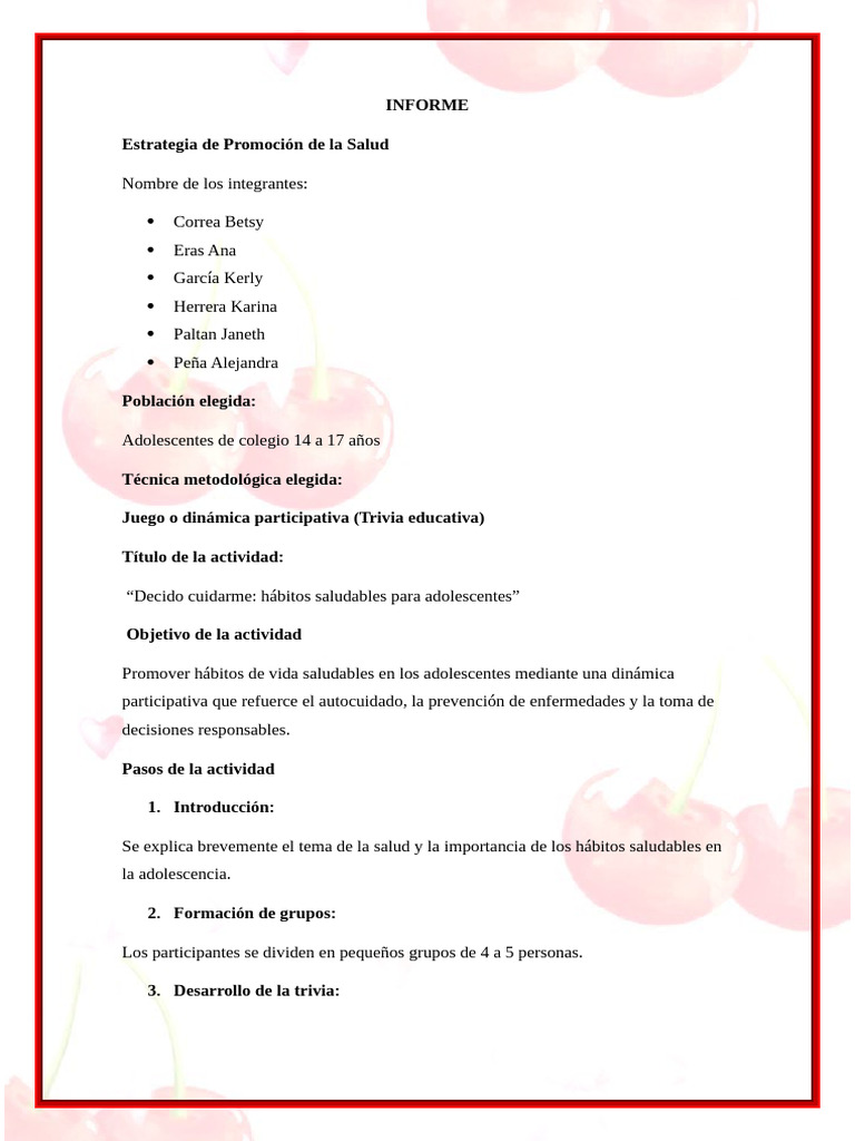 Informe 7 | PDF