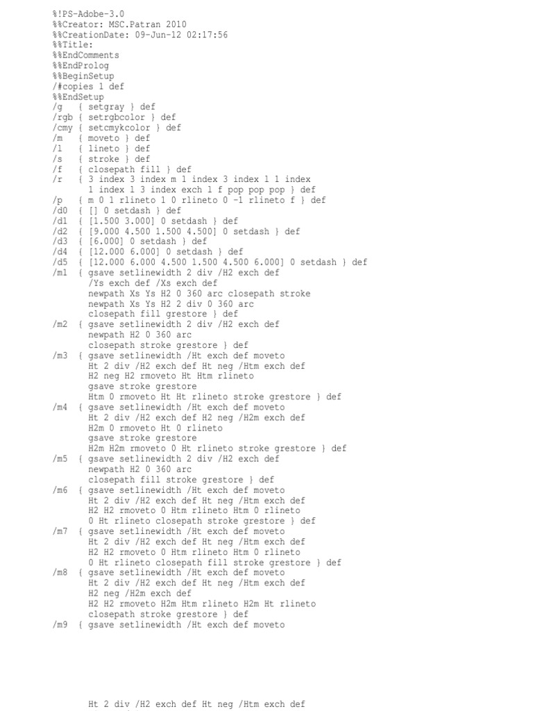 PostScript Document Structure Guide | PDF | Color | Qualia