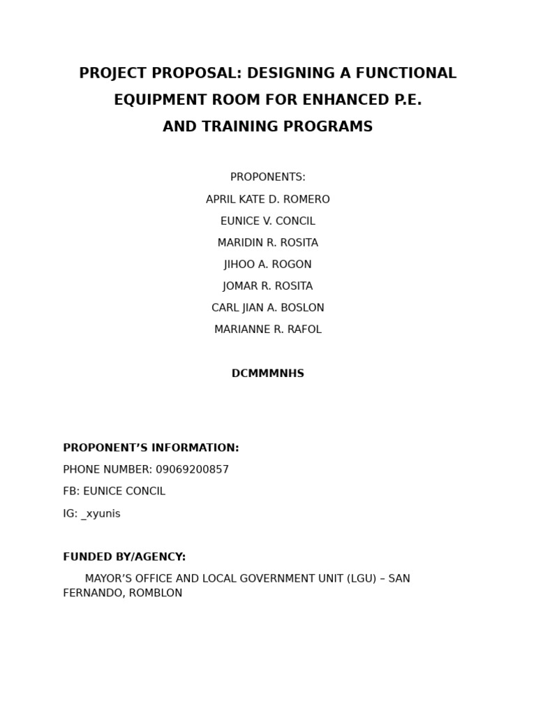 Concept Paper For A Project (Eapp) - 4 - 110212 | PDF