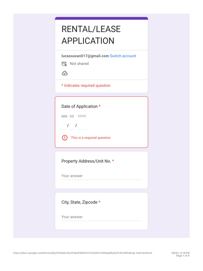 Rental-lease Application 2 | PDF | Renting | Landlord