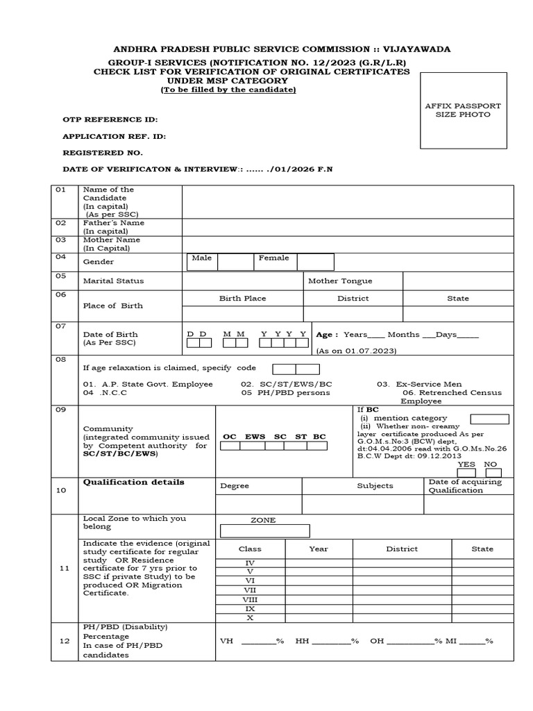 Proforma For Check List122023 | PDF | Government
