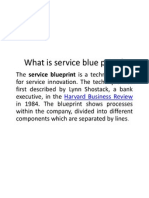What is a service blueprint technique
