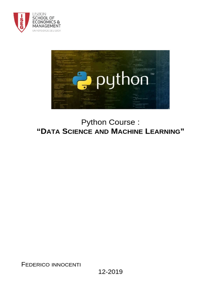 Python Exam Summary Book | PDF | Machine Learning | Anonymous Function