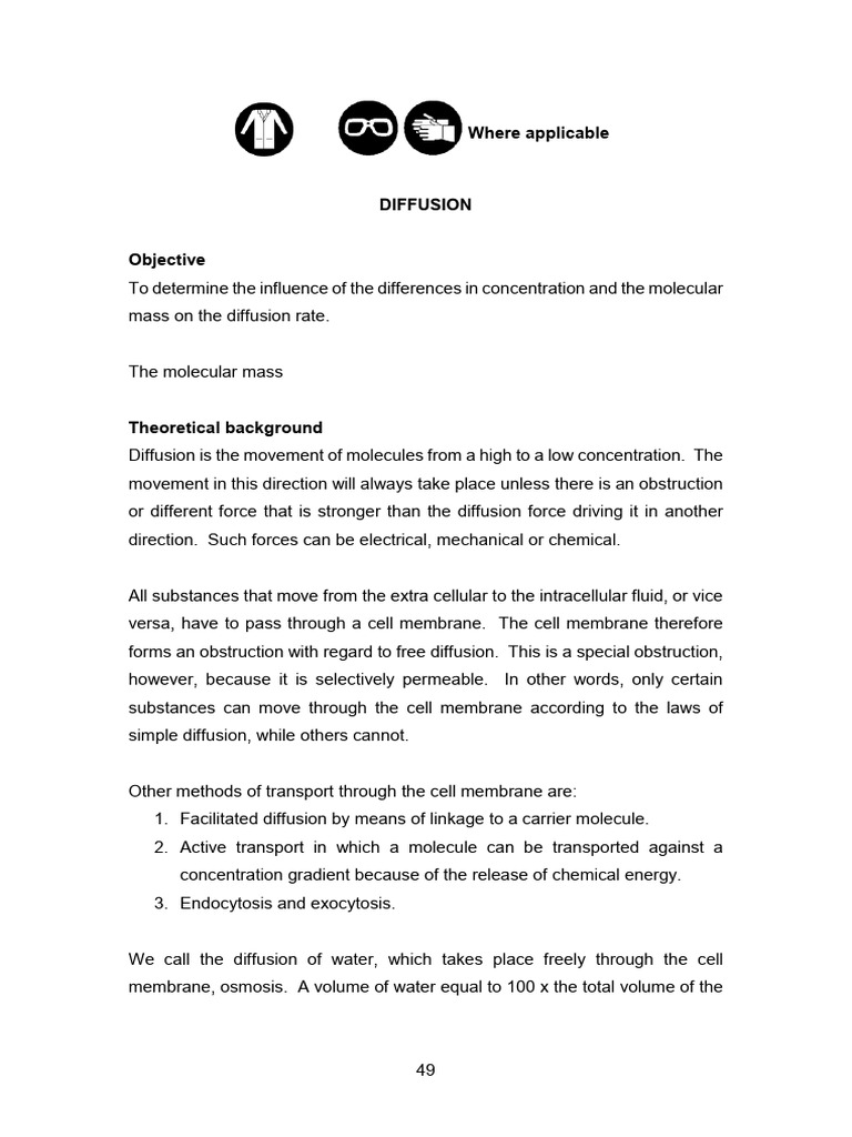 Diffusion Practical Experiment | PDF | Diffusion | Acid