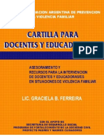 Cartilla para Docentes y Educadoras-es - Asociación Argentina de Prevención de la Violencia Familiar