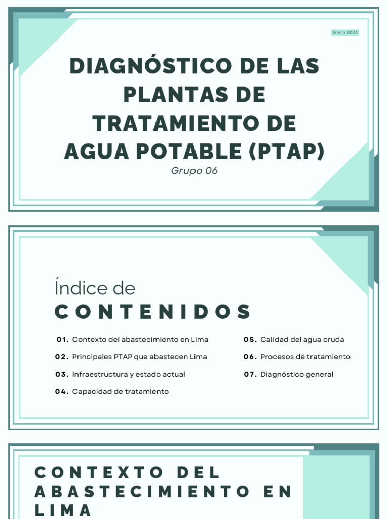 Diagnóstico PTAP Merged Organized | PDF | Agua | Agua potable