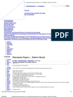 Robert Bosch Placement Papers - Robert Bosch Placement Paper - BIT, Bangalore, Sept 6, 2011 (ID-4439)