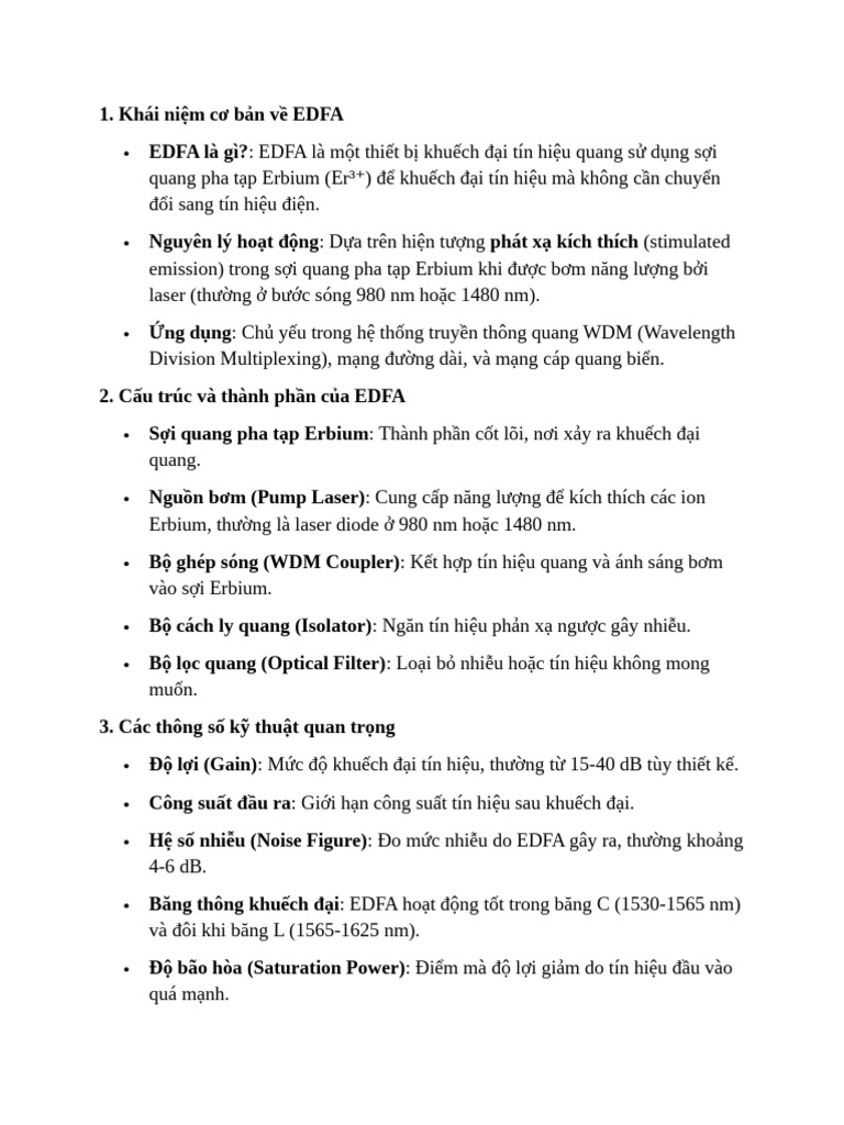 EDFA | PDF
