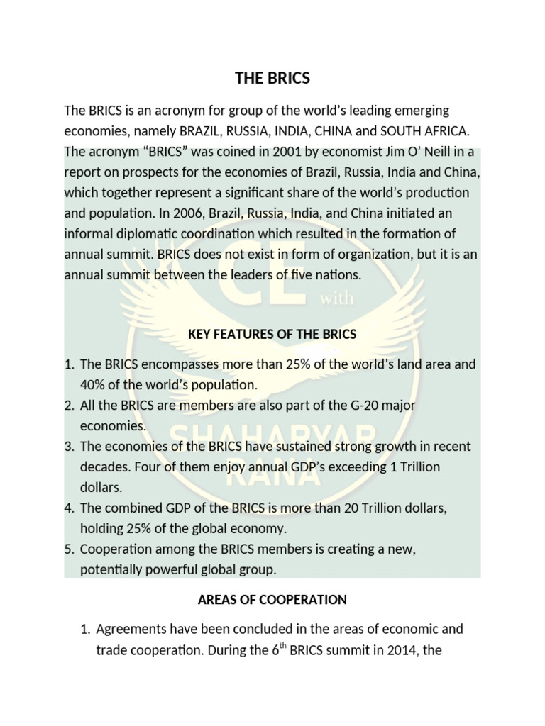 BRICS | PDF | Tariff | Most Favoured Nation