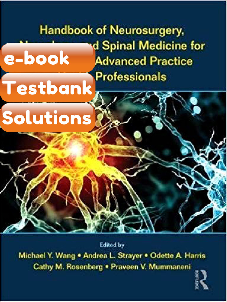 Handbook of Neurosurgery Neurology and Spinal Medicine for Nurses and ...
