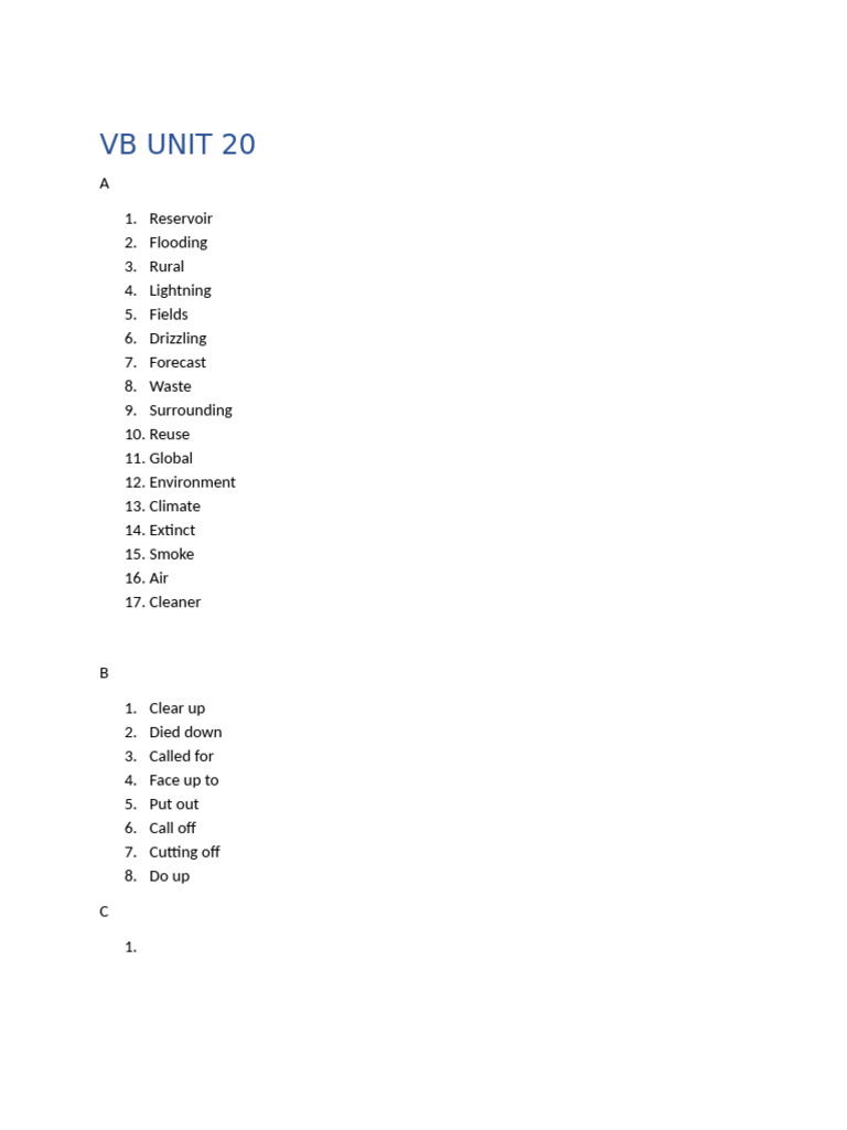 VB Unit 20 | PDF