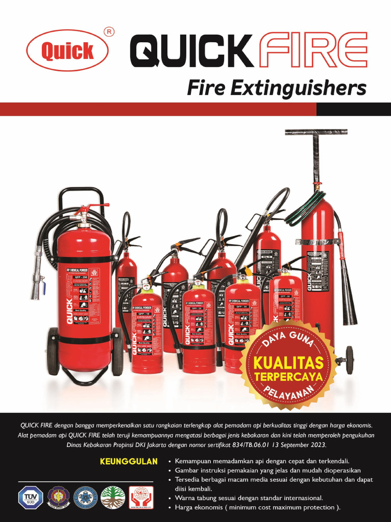 Brosur Fire Extinguisher Quickfire | PDF
