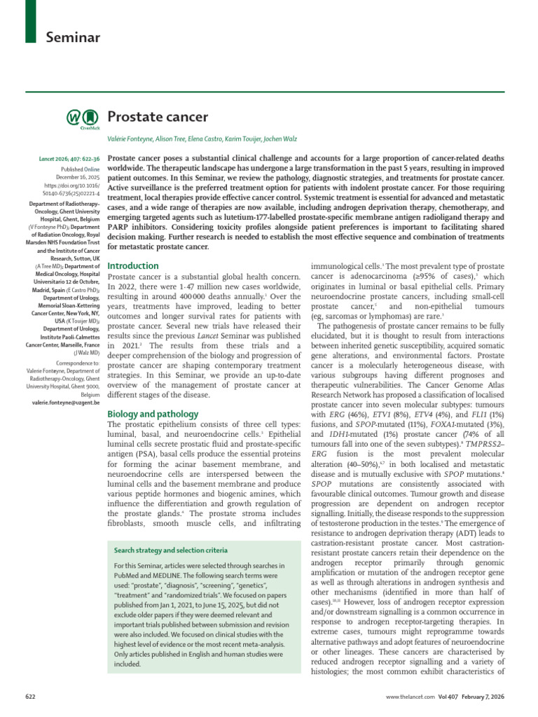 Prostate Cancer Seminar | PDF | Prostate Cancer | Prostate Specific Antigen