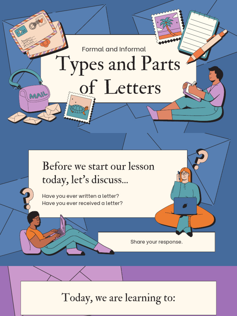 Lesson 1 Types and Parts of A Letter Quarter4 | PDF | Communication ...