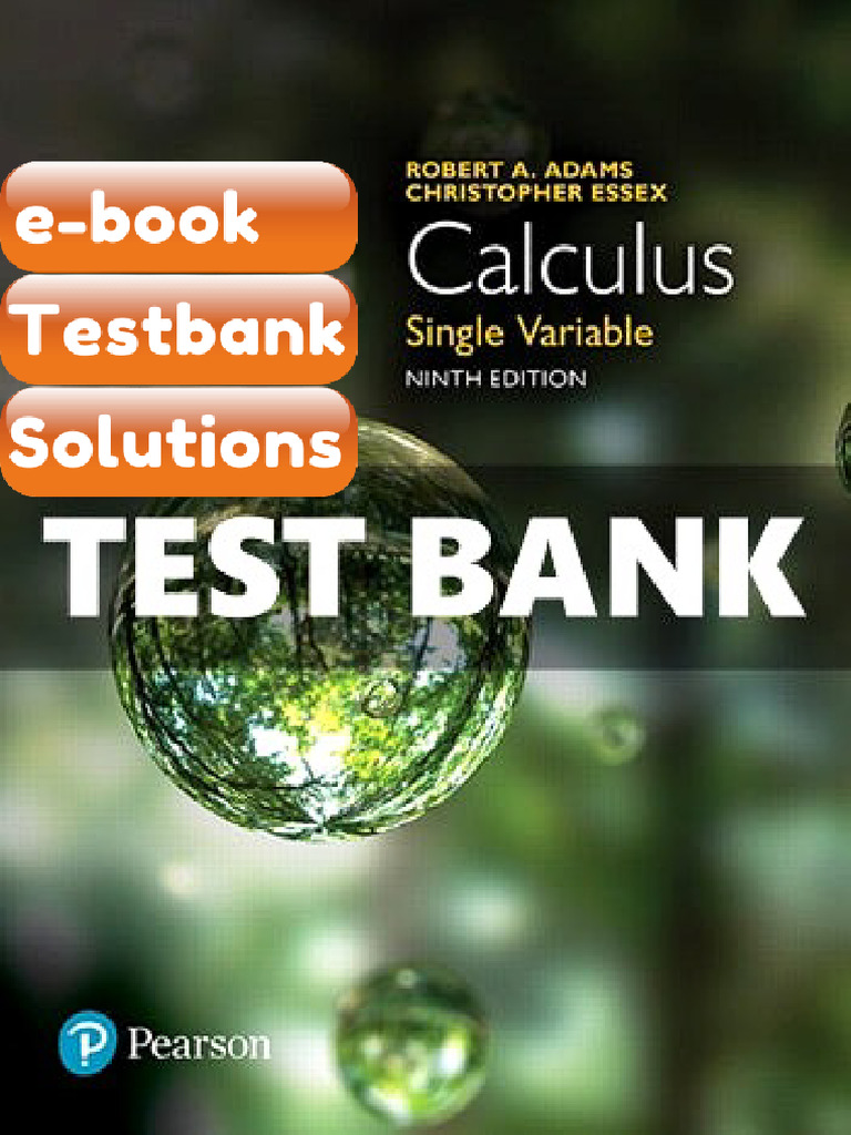Testbank Calculus Single Variable 9 Ed Adams Fast Download | PDF ...