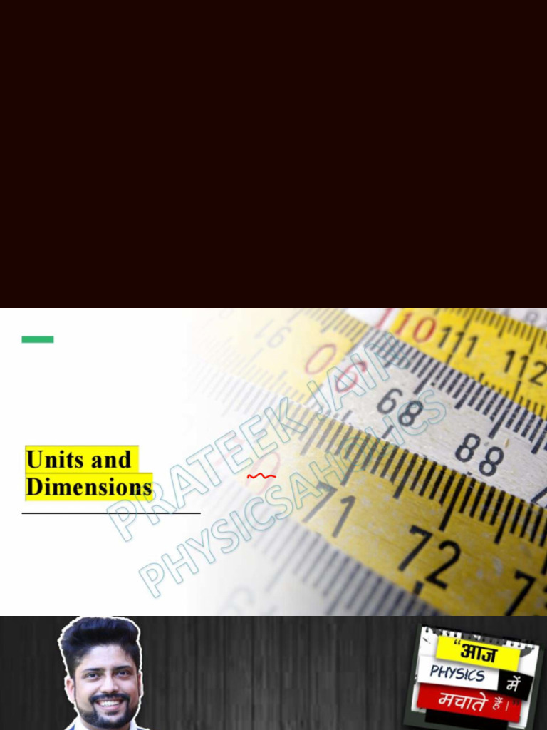 Units and Dimension Notes | PDF
