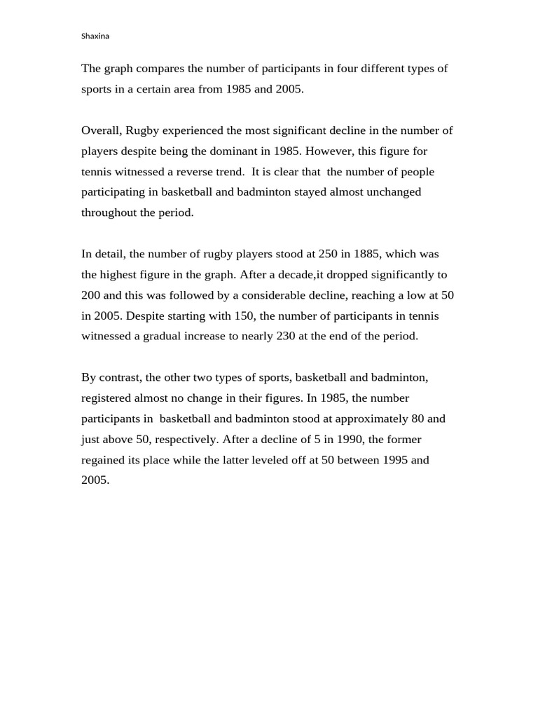 4 Sport Type Task 1 | PDF