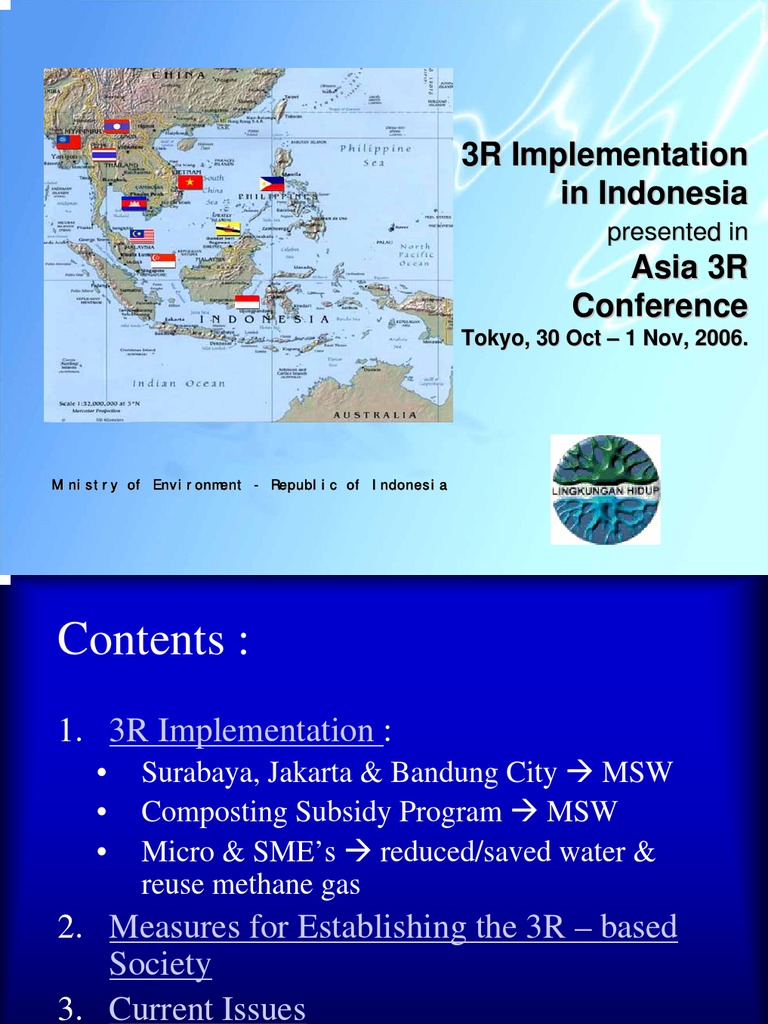3R Implementation in Indonesia Asia 3R Conference | PDF | Municipal ...