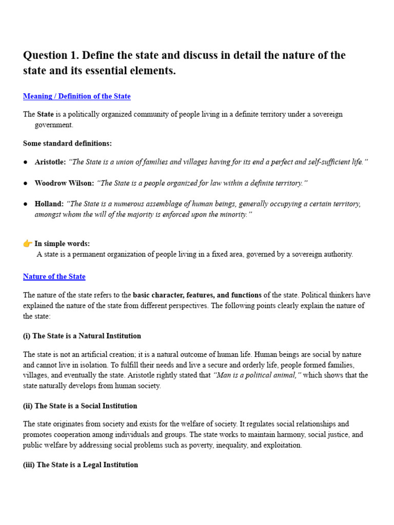 Political Science | PDF | Sovereignty | State (Polity)