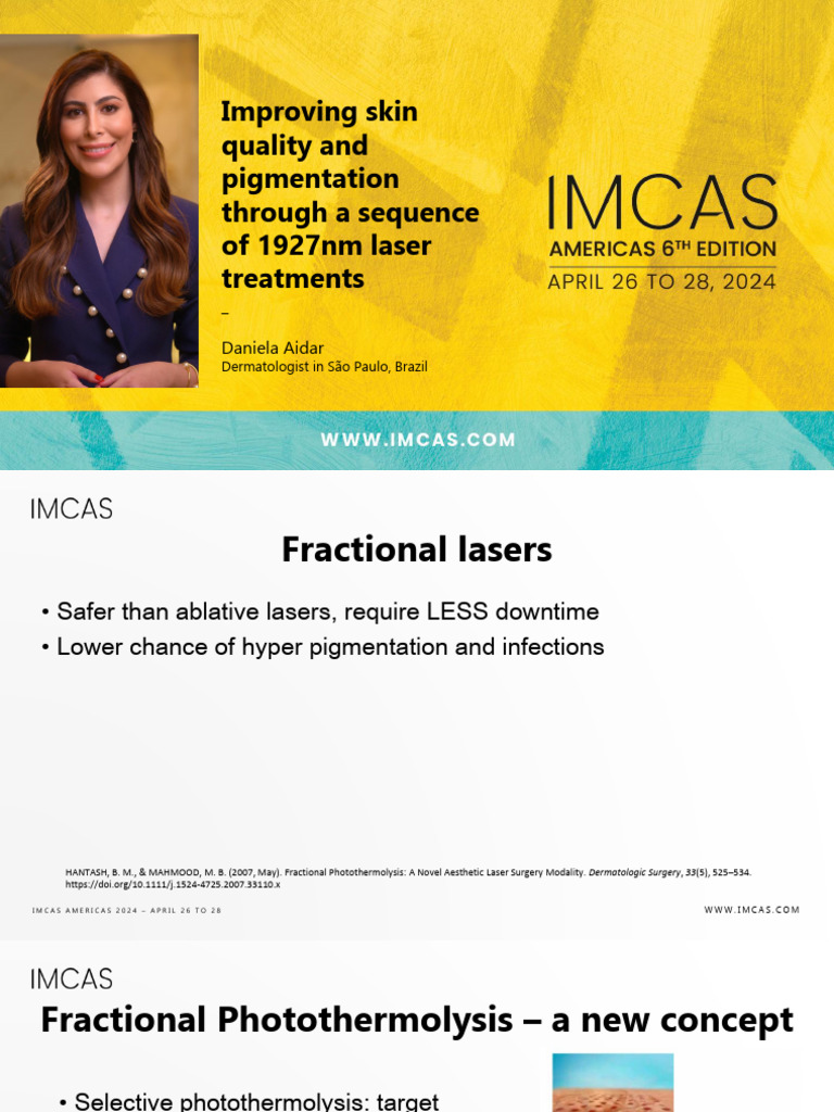 Improving Skin Quality and Pigmentation Through a Sequence of 1927nm ...