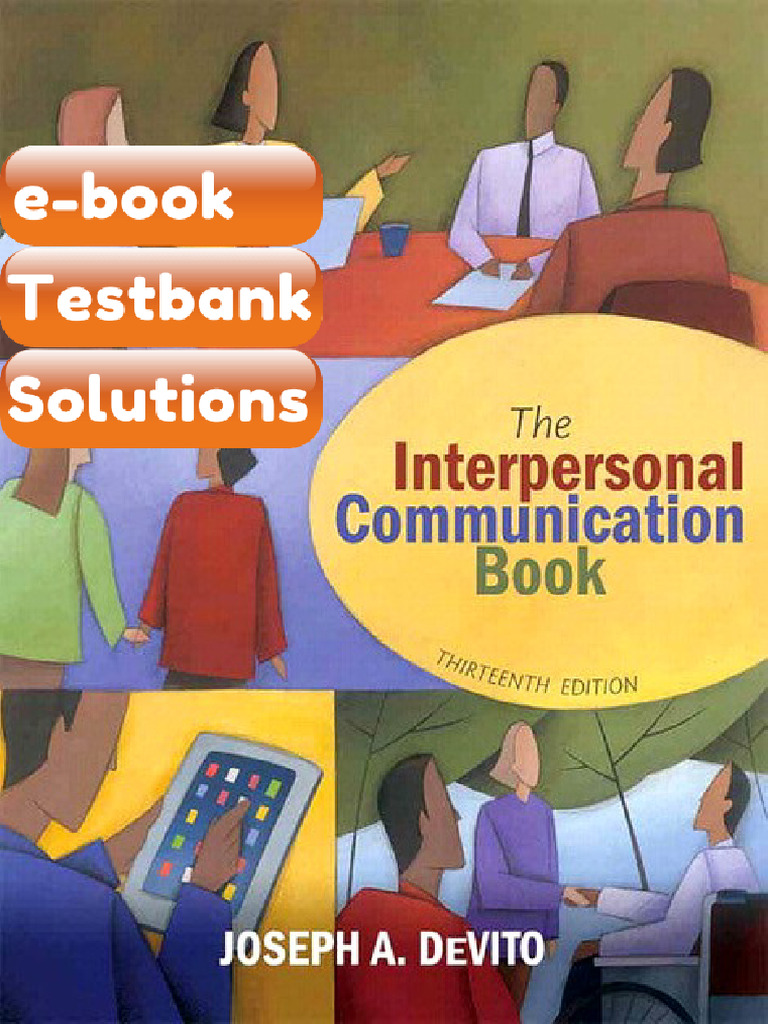 Interpersonal Communication Book the 13E 13th Edition Joseph a DeVito ...