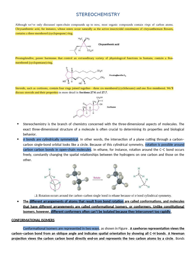 Stereo Chemistry | PDF | Polarization (Waves) | Chirality (Chemistry)