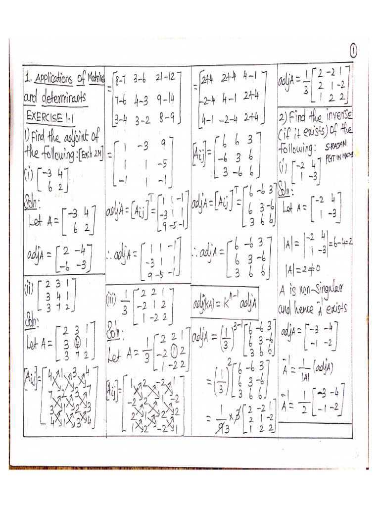 STD 12 Maths Study Material | PDF