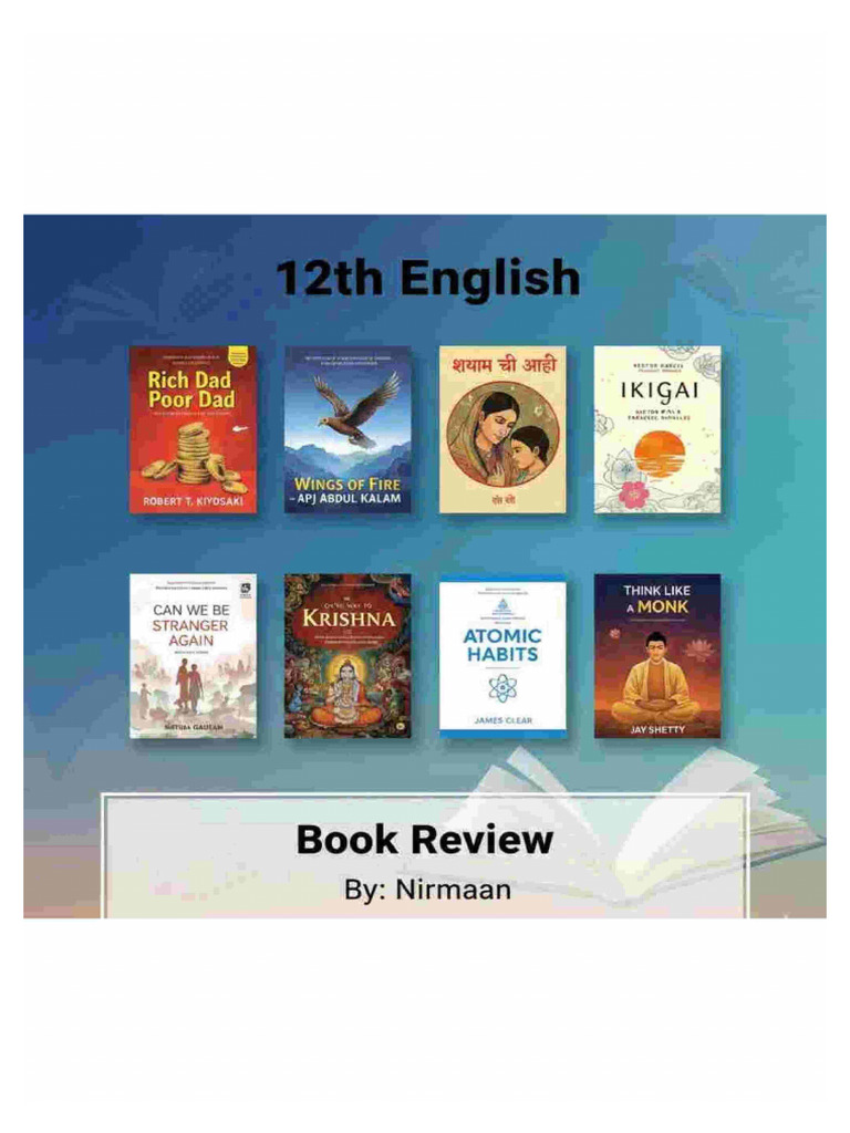 12th Engilsh Book Review... | PDF