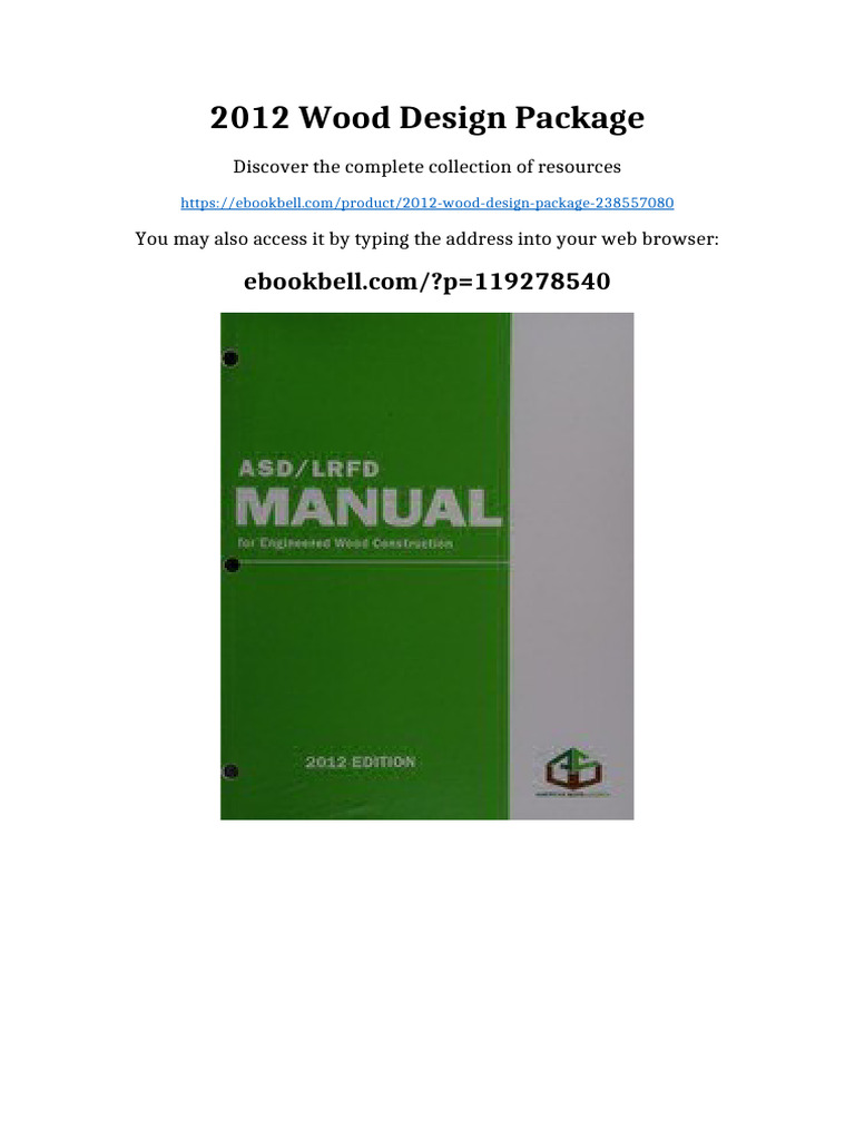 2012 wood design package online reading | PDF | Pesticide