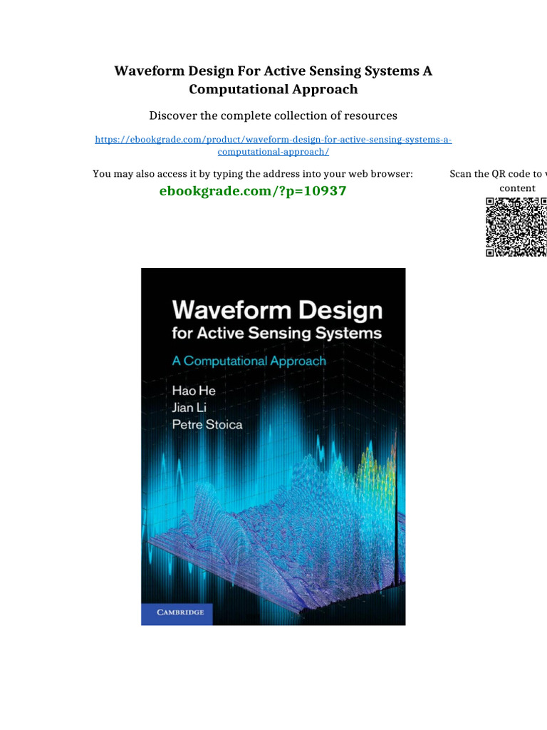 Waveform Design For Active Sensing Systems A Computational Approach ...