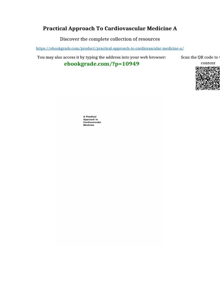 Practical Approach To Cardiovascular Medicine A All Chapters Available ...