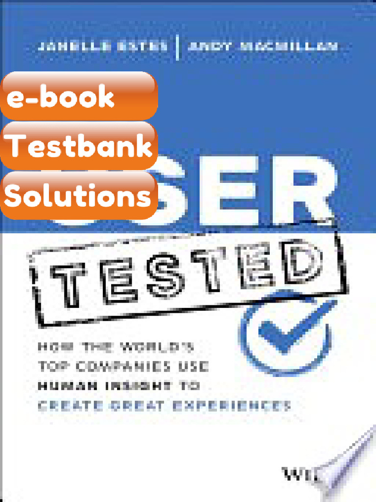 eBook & Testbank User Tested How the Worlds Top Companies Use Human ...